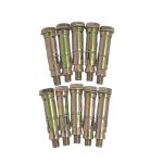Chumbador Parabolt M10 X 70MM Aço Bicromatizado Kit 10 Peças