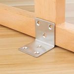 Kit 10 Cantoneira L 40x40mm 6 Furos Aço Galvanizado