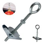 Kit 10 Gancho Olhal Bucha Basculante M6x70mm Teto Drywall