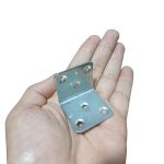 Kit 10 Cantoneira L 40x40mm 6 Furos Aço Galvanizado