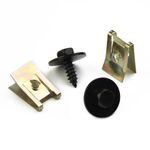 Kit 30 Parafusos com Arruela e Presilhas U Automotivas