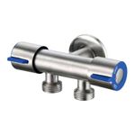 Válvula Registro Duplo Inox 1/2 1 Entrada 2 Saídas