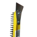 Escova de Aço com Raspador para Limpeza Pesada