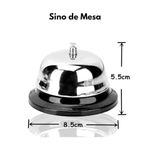 Sino de Mesa para Atendimento Balcão Recepção Hotel