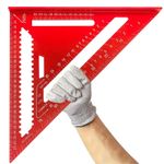 Esquadro Triangular de Alumínio 12 Pol 0 a 90° Marcenaria