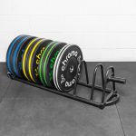 Kit de Anilha bumper Chroma 100 kg + Suporte c/ rodas