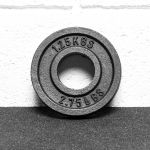 Anilha Olímpica de Ferro 1,25Kg (Kit c/ 2 UN)