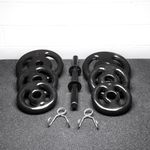 Kit Halter Ajustável 14kg c/ Barra (40cm) oca