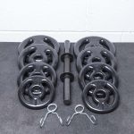 Kit Halter Ajustável 20 kg c/ Barra (40cm) oca