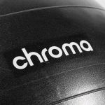 Bola de ginástica Chroma - 75cm / Preta