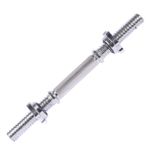 Barra 40 cm Maciça Cromada c/ Rosca e Porca Estrela