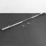 Barra Olímpica (160 cm) Cromada Musculação c/ rolamento