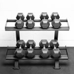 Kit Dumbbell Hexagonal Vulcanizado 12,5 a 20Kg (4 Pares) + Suporte