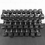 Kit Dumbbell Hexagonal Vulcanizado 12,5 a 40Kg (12 Pares) + Suporte