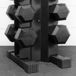 Kit Halter Hexagonal Vulcanizado 1 A 10Kg (10Prs) + Suporte