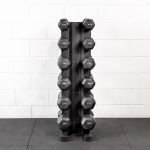 Kit Dumbbell Sextavado 12,5 a 25Kg (6 Pares) + Suporte 