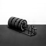 Kit de Anilha Black Bumper Chroma 100kg + Suporte 