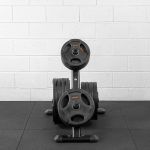 Kit 200kg de Anilha  Olímpica Vulcanizada + Suporte