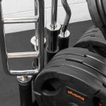 Kit 200kg de Anilha  Olímpica Vulcanizada +Barras + Suporte