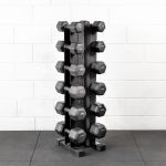 Kit Dumbbell Sextavado 10 a 22,5Kg (6 Pares) + Suporte 