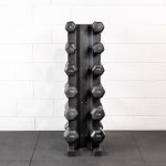 Kit Dumbbell Sextavado 8 a 20Kg (6 Pares) + Suporte 