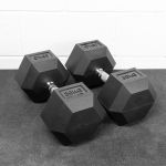 Dumbbell Hexagonal Vulcanizado 30Kg