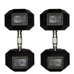 Dumbbell Hexagonal Vulcanizado 32,5Kg