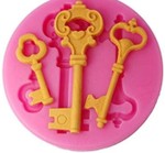 Molde de Silicone Chaves para Decorar