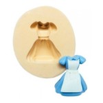 Molde de silicone Alice Vestido para Decorar