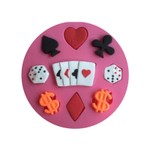 Molde De Silicone Poker Cartas de baralho jogos Dados