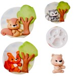 Molde de Silicone Universal Animais do Bosque