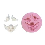 Molde de Silicone 3 Anjos Anjinhos Para Decorar Religião