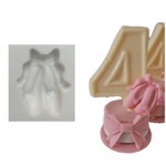 Molde De Silicone Sapatilha Bailarina Decorar Bolos Doces