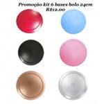 Kit Bases Para Bolo Cakeboard Redondas 6 Un Sortidas