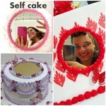 Base Self Cake Acrilico Rose 15cm