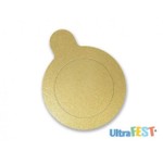 Base de Ouro Redonda para Doces 10cm com 20 Uni Ultrafest