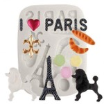 Molde De Silicone Torre Eiffel Paris / Poodle Da Barbie