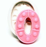 Molde de Silicone Fidget Toys Pop It Numero 0 Zero