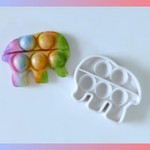 Molde de Silicone Fidget Toys Elefante Pop It