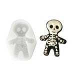 Molde de Silicone Halloween - Boneco Esqueleto / Caveira