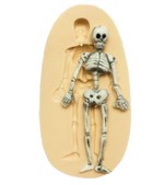 Molde de Silicone Esqueleto Caveira Halloween Dia das Bruxas