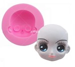 Molde de Silicone Rosto de Boneca com Olhos Grandes