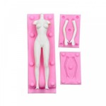 Molde de Silicone Corpo Humano Manequim Feminino 3D