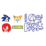 Cortador Kit Sonic Personagens e Logo 5cm