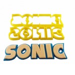 Cortador Logo Do Sonic Pequeno 6 x 1,5cm