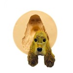 Molde de Silicone Cachorro Rosto Cocker Spaniel