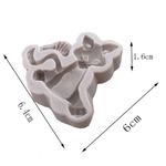 Molde de silicone 3D gato para decorar cupcakes