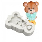 Molde de Silicone Chá de Bebê - Chocalho de Urso Ursinho