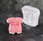 Molde de Silicone Roupa de Bebê para Decorar Chá de Bebe