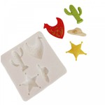 Molde de Silicone Acessorios de Cowboy / Country 4 Cav